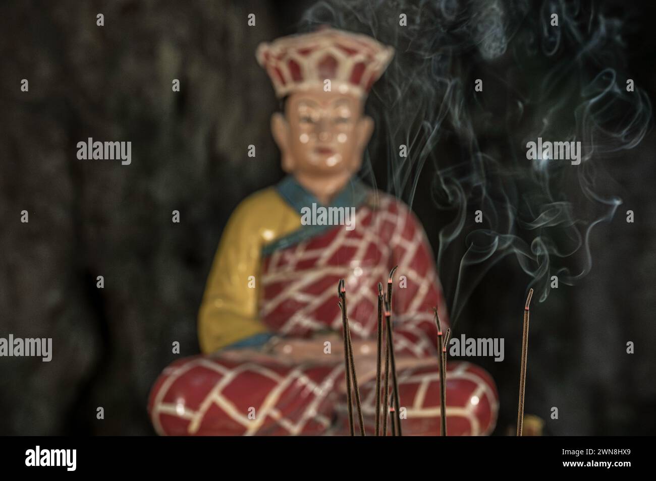 Burning of incense hi-res stock photography and images - Alamy