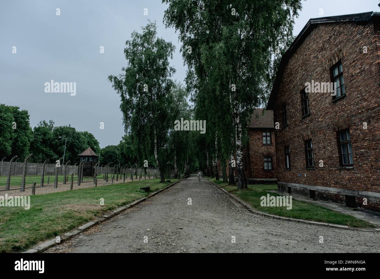 Oswiecim, Poland: Auschwitz Birkenau memorial and museum Stock Photo