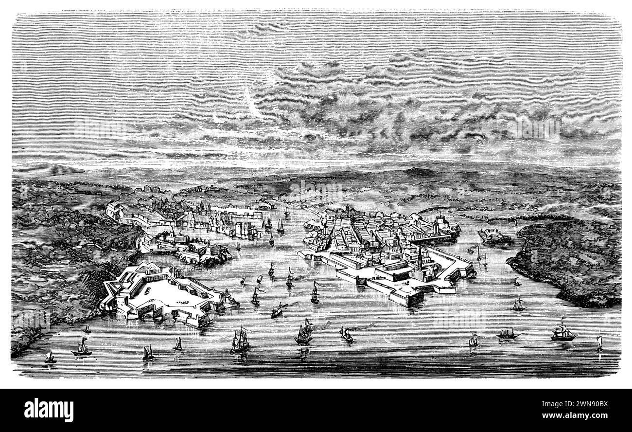 La Valette on Malta, , (encyclopedia, 1893), La Valette auf Malta, La