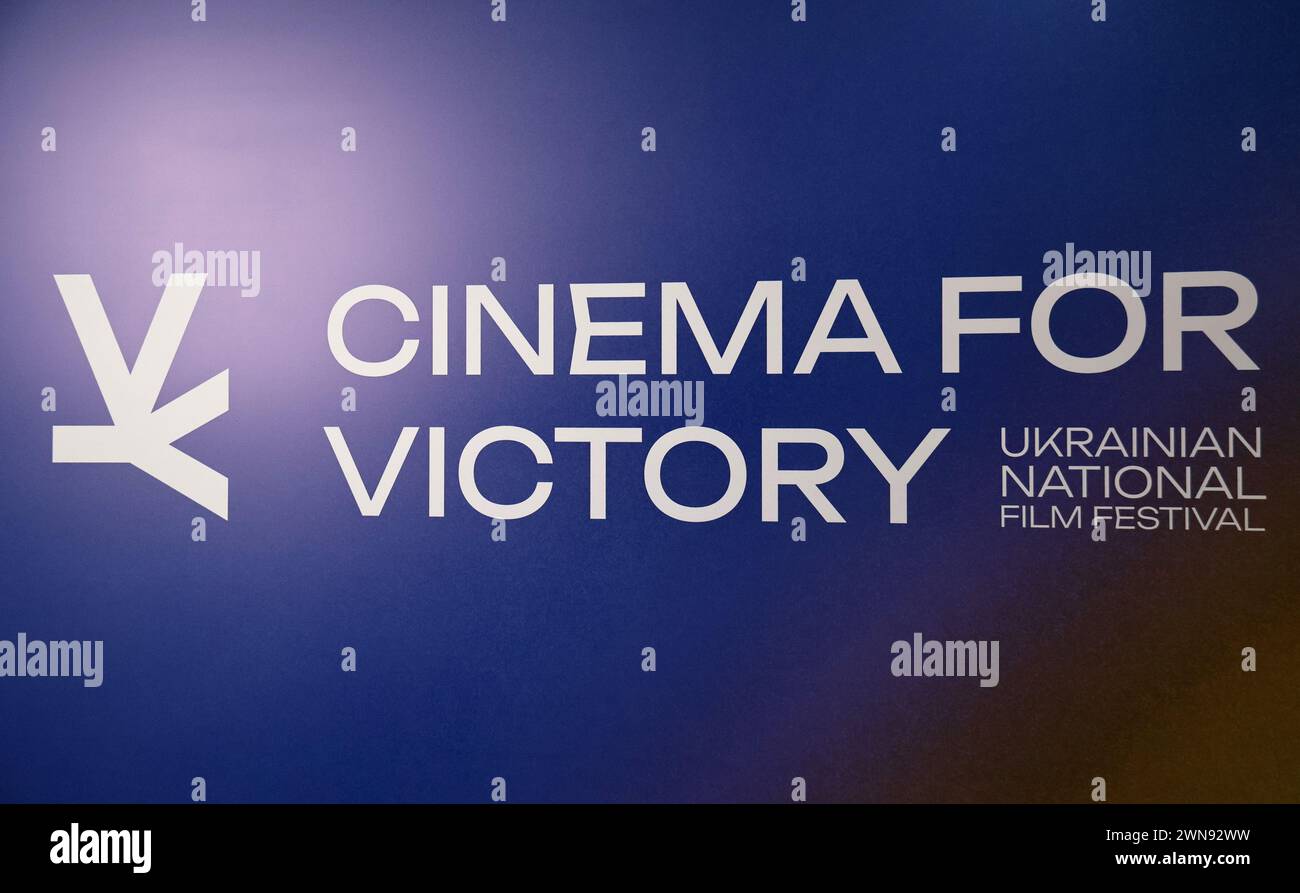 KYIV, UKRAINE - FEBRUARY 29, 2024 - Closing ceremony of the first