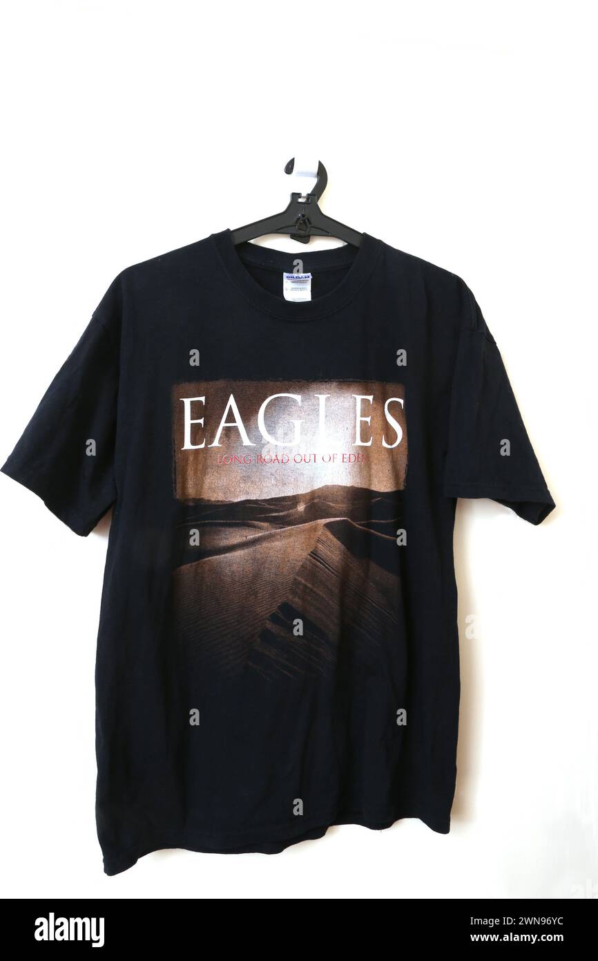 Eagles Long Road Out of Eden World Tour 2009 T-Shirt Stock Photo