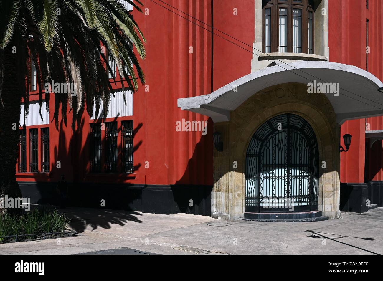 Art Deco building Fronton Mexico, Centro Historico, Mexico City Stock ...