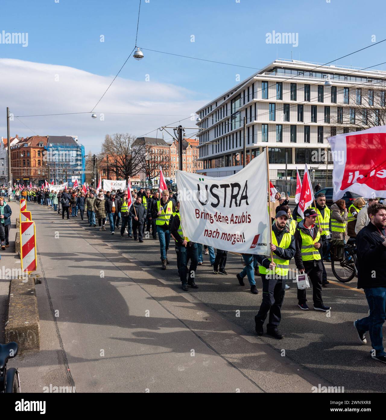 Hannover, 01.03.2024 Bundesweiter Klimastreik von Fridays for Future und ver.di für eine klima