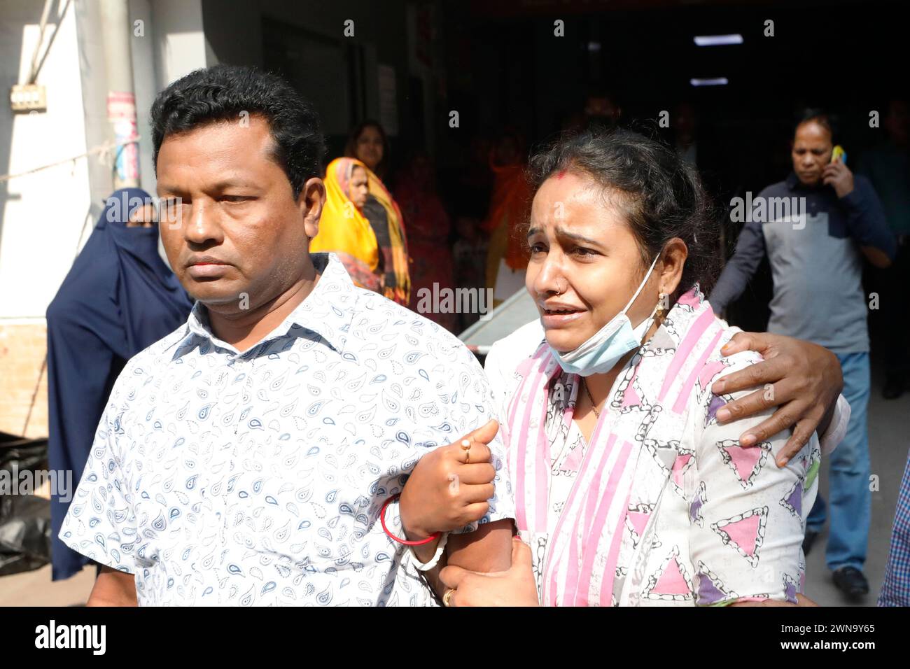 Dhaka, Bangladesh March 01, 2024 A devastating blaze ravaged the