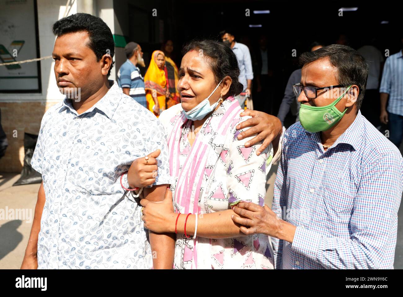 Dhaka, Bangladesh March 01, 2024 A devastating blaze ravaged the