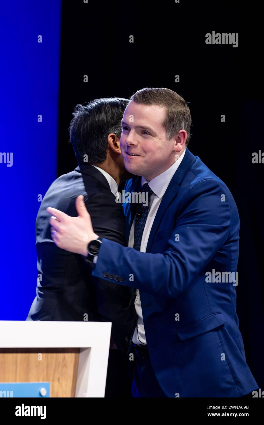 Prime Minister Rishi Sunak with Scottish Conservative leader Douglas