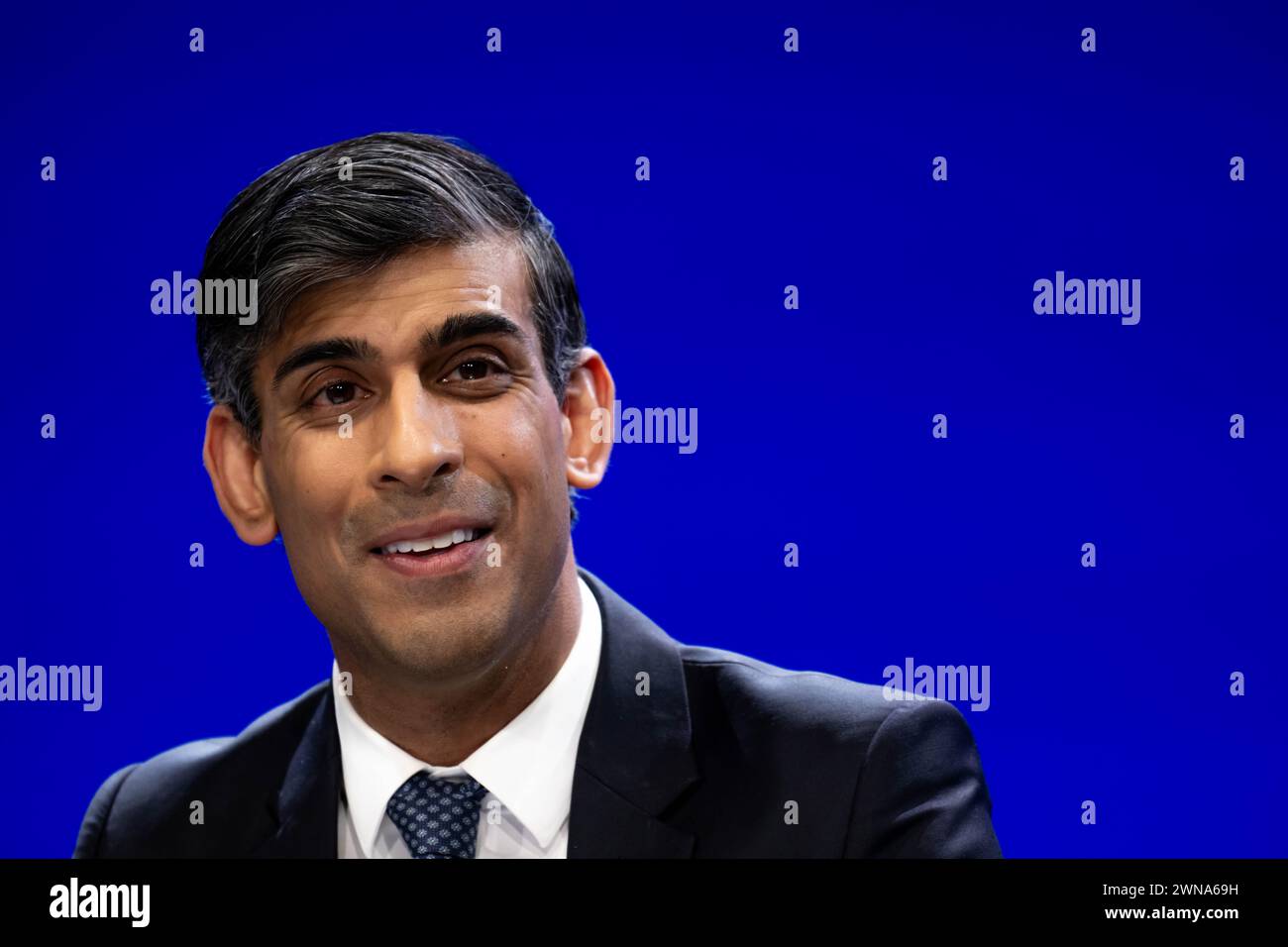 Prime Minister Rishi Sunak speaking during the Scottish Conservative party conference at the