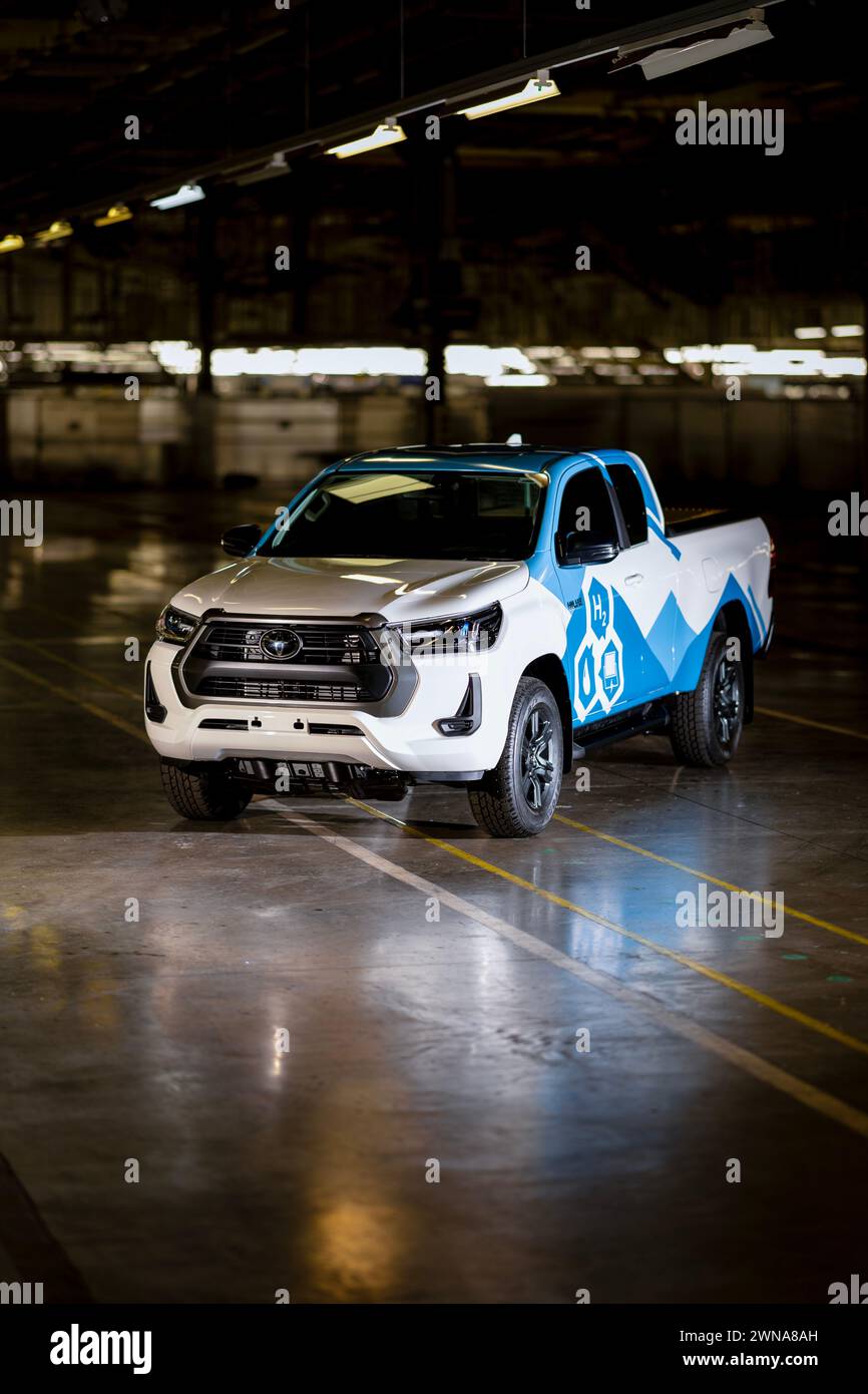 01/09/23   New hydrogen-powered Toyota Hilux at the company’s Burnaston factory, Derbyshire,    All Rights Reserved: RKP Photography  [Formerly F Stop Stock Photo