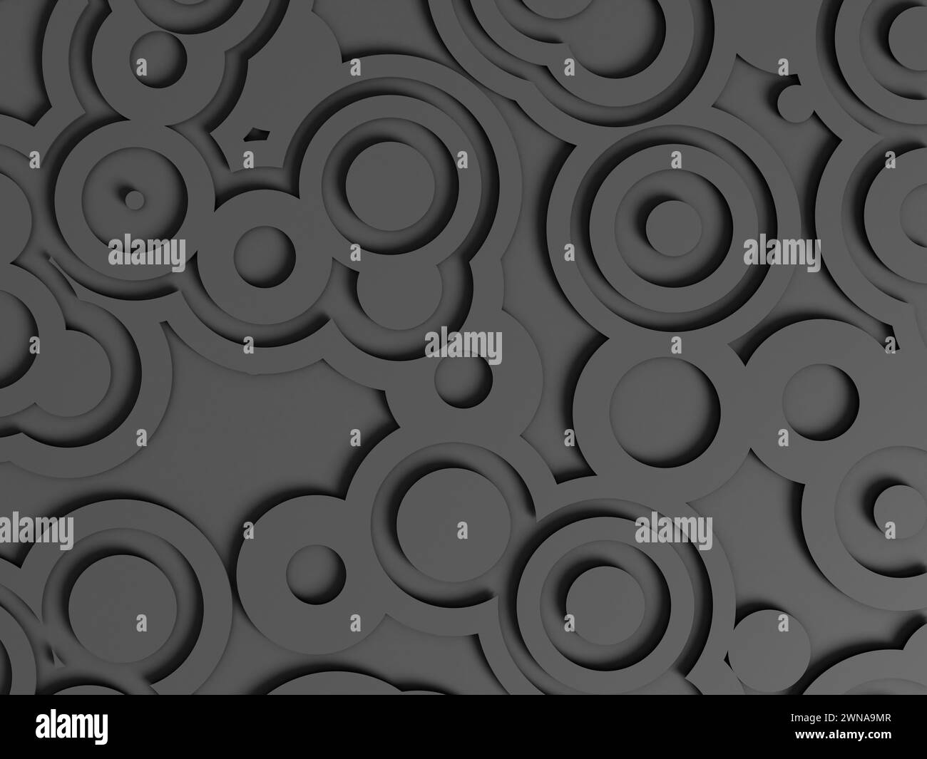 Abstract black circle lines illustration background Stock Photo - Alamy