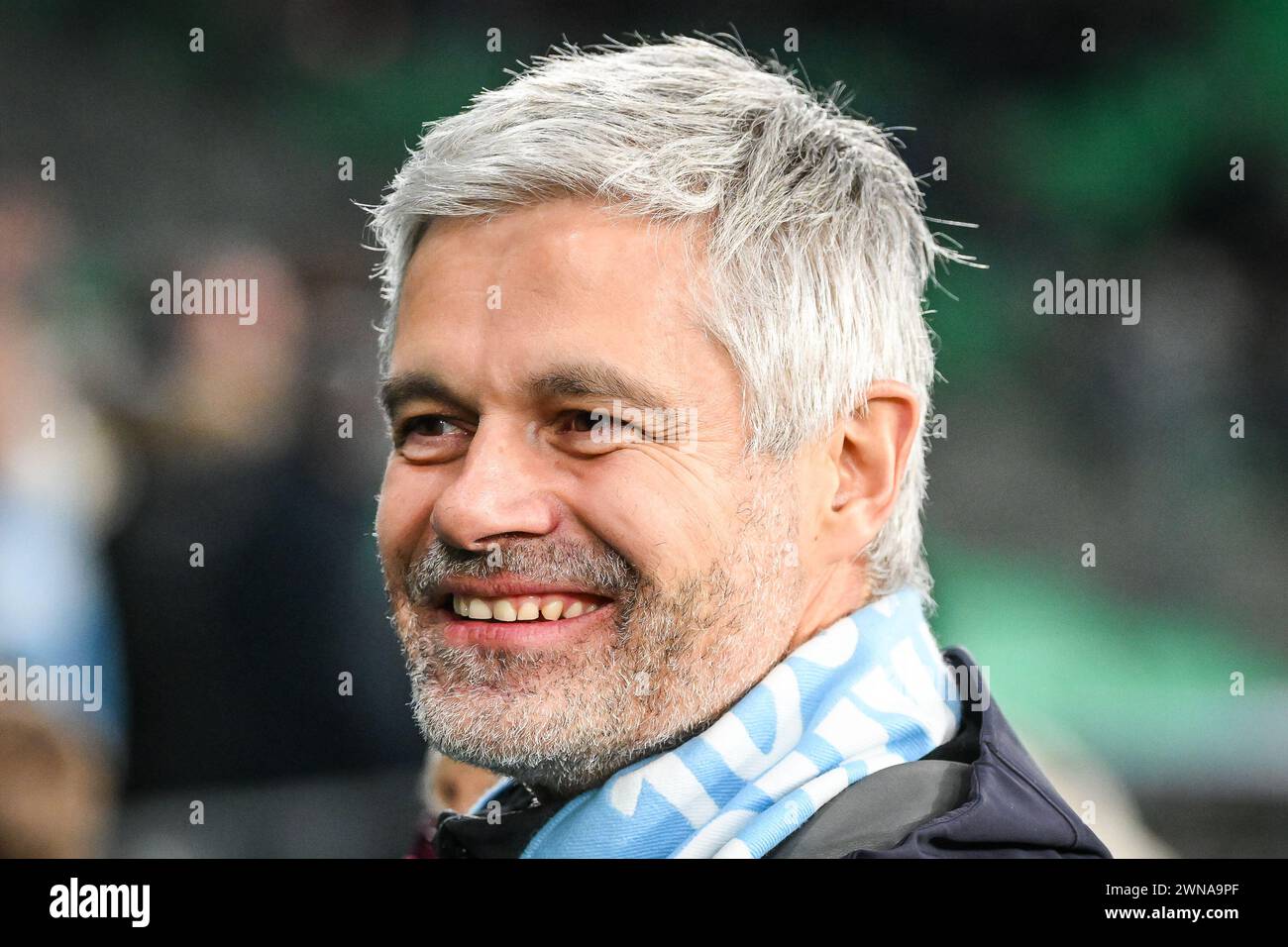 Laurent WAUQUIEZ during the French Cup, Quarter-Finals football match between Le Puy Foot 43 Auvergne and Stade Rennais (Rennes) on February 29, 2024 at Geoffroy Guichard stadium in Saint-Ã&#x89;tienne, France Stock Photo