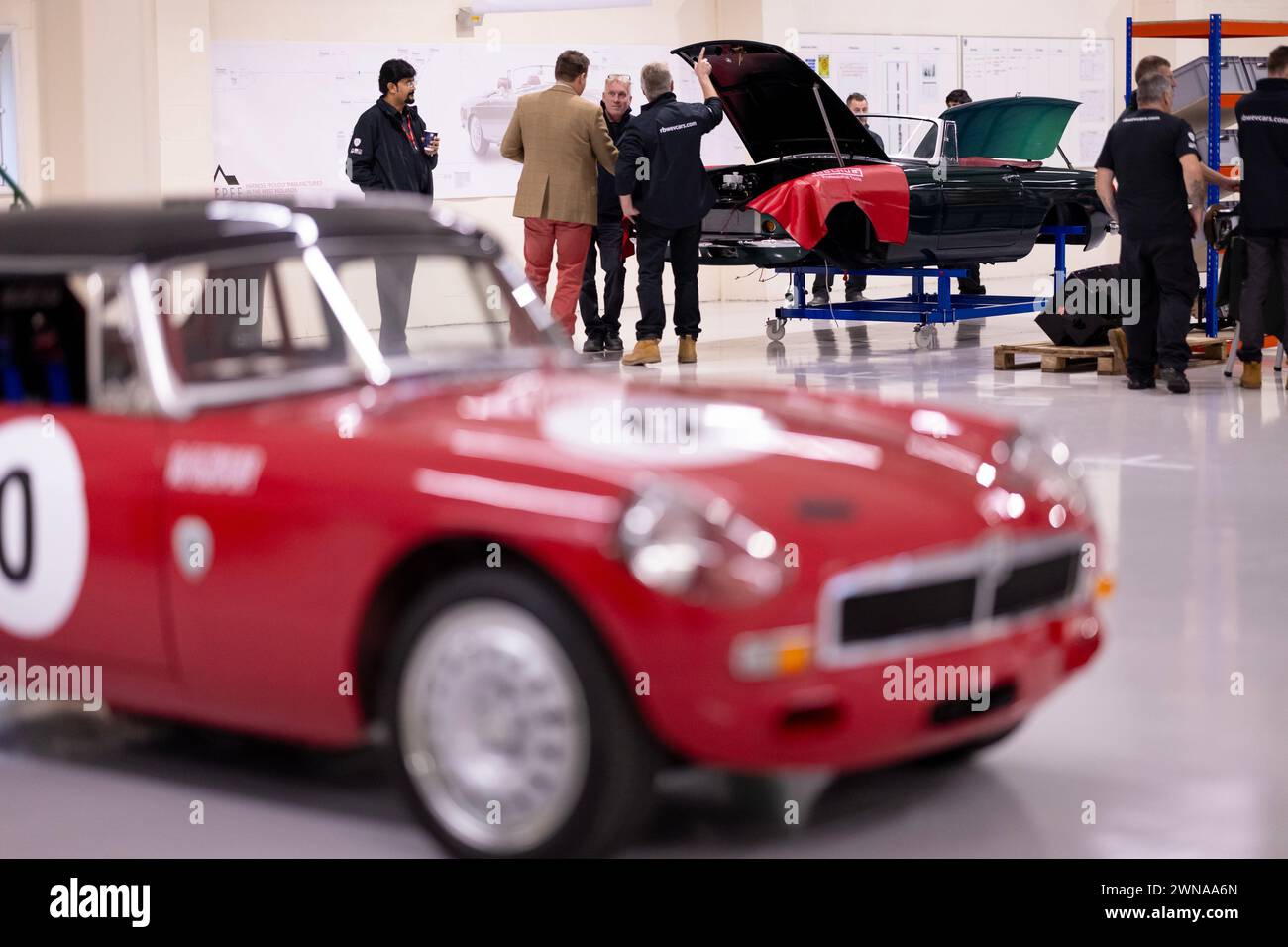 File Photo Electric RBW Roadster. The battery powered classic car is