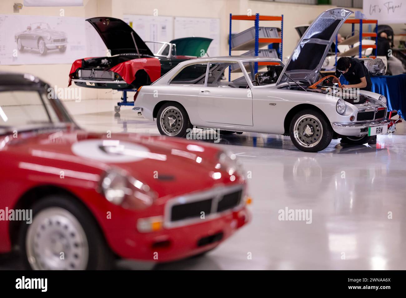 File Photo Electric RBW Roadster. The battery powered classic car is