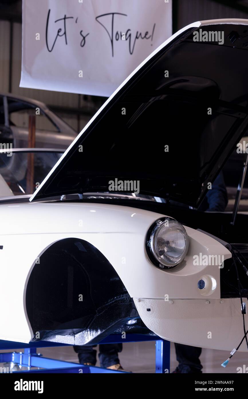 File Photo Electric RBW Roadster. The battery powered classic car is