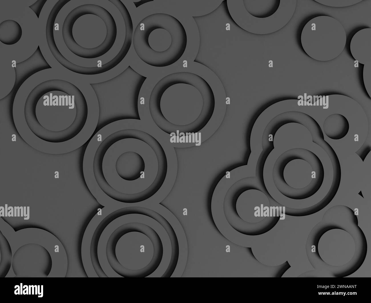 Abstract black circle lines illustration background Stock Photo - Alamy