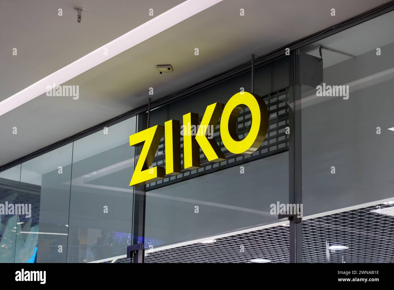 Belarus, Minsk 25 december, 2023 Store logo ziko close up Stock