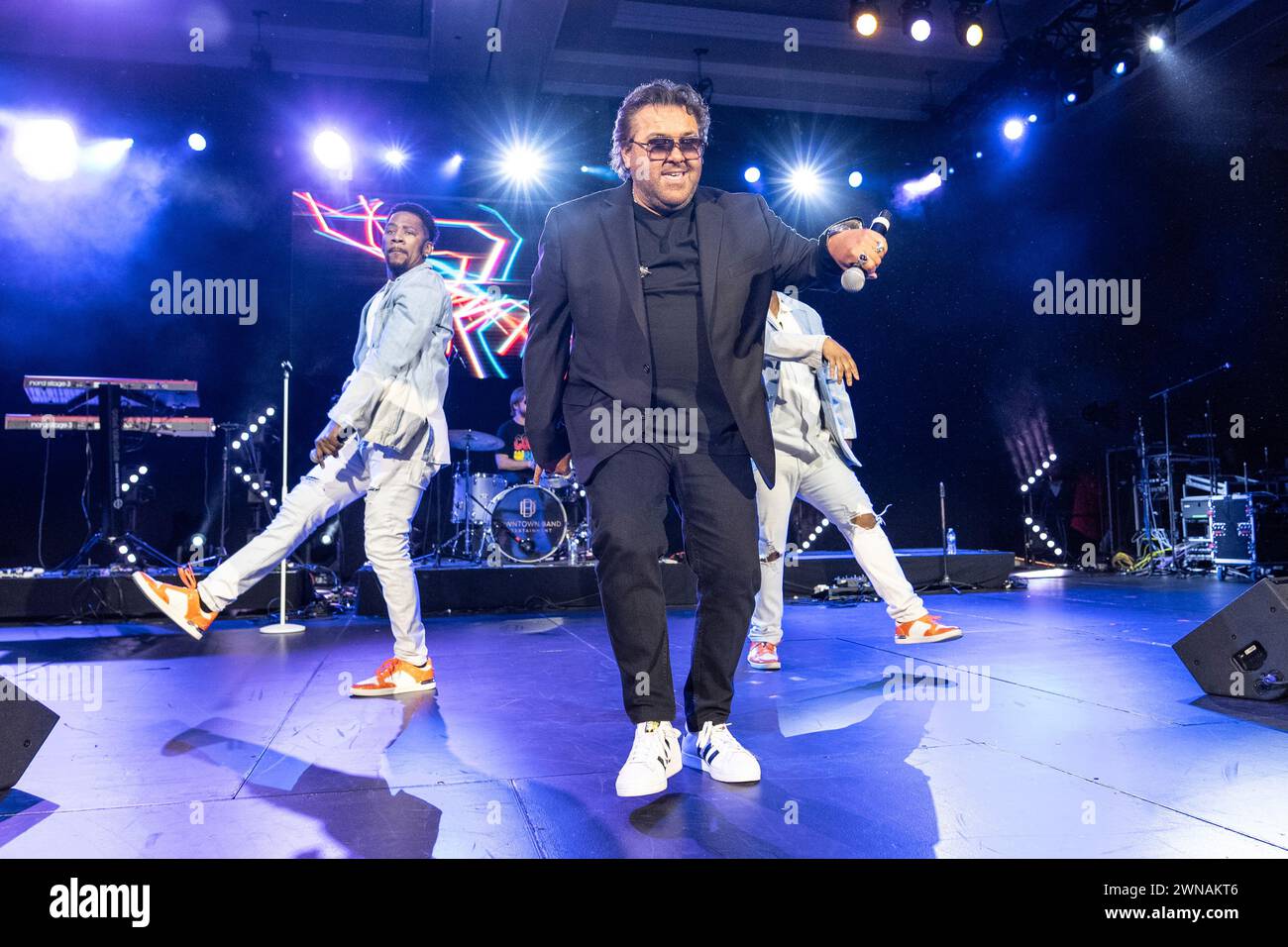 Mark Calderon of Color Me Badd performs during Country Radio Seminar on Thursday, Feb. 29, 2024