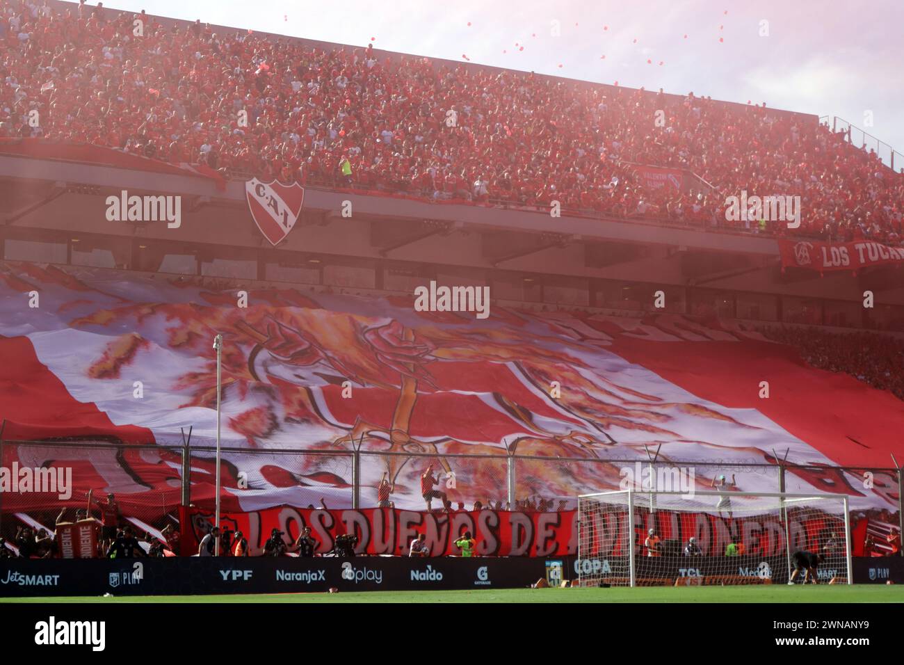 Avellaneda, Argentina, 24, February, 2024. Independiente fans during the match between