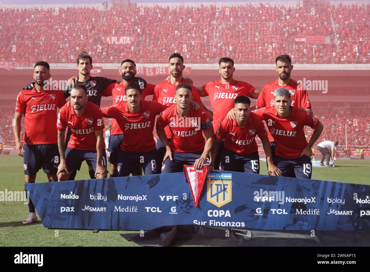 Avellaneda, Argentina, 24, February, 2024. Independiente team during the match between Independiente vs Racing Club. Stock Photo