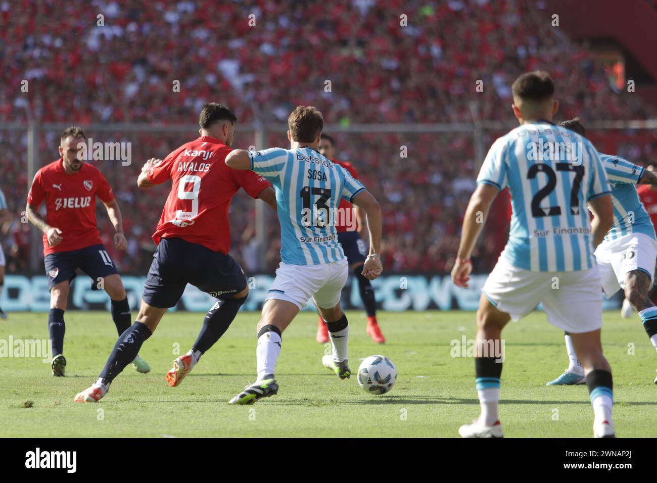 Avellaneda, Argentina, 24, February, 2024. Santiago Sosa in action during the match between Independiente vs Racing Club. Stock Photo