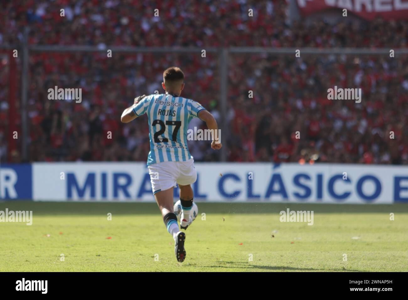 Avellaneda, Argentina, 24, February, 2024. Gabriel Rojas in action during the match between Independiente vs Racing Club. Stock Photo