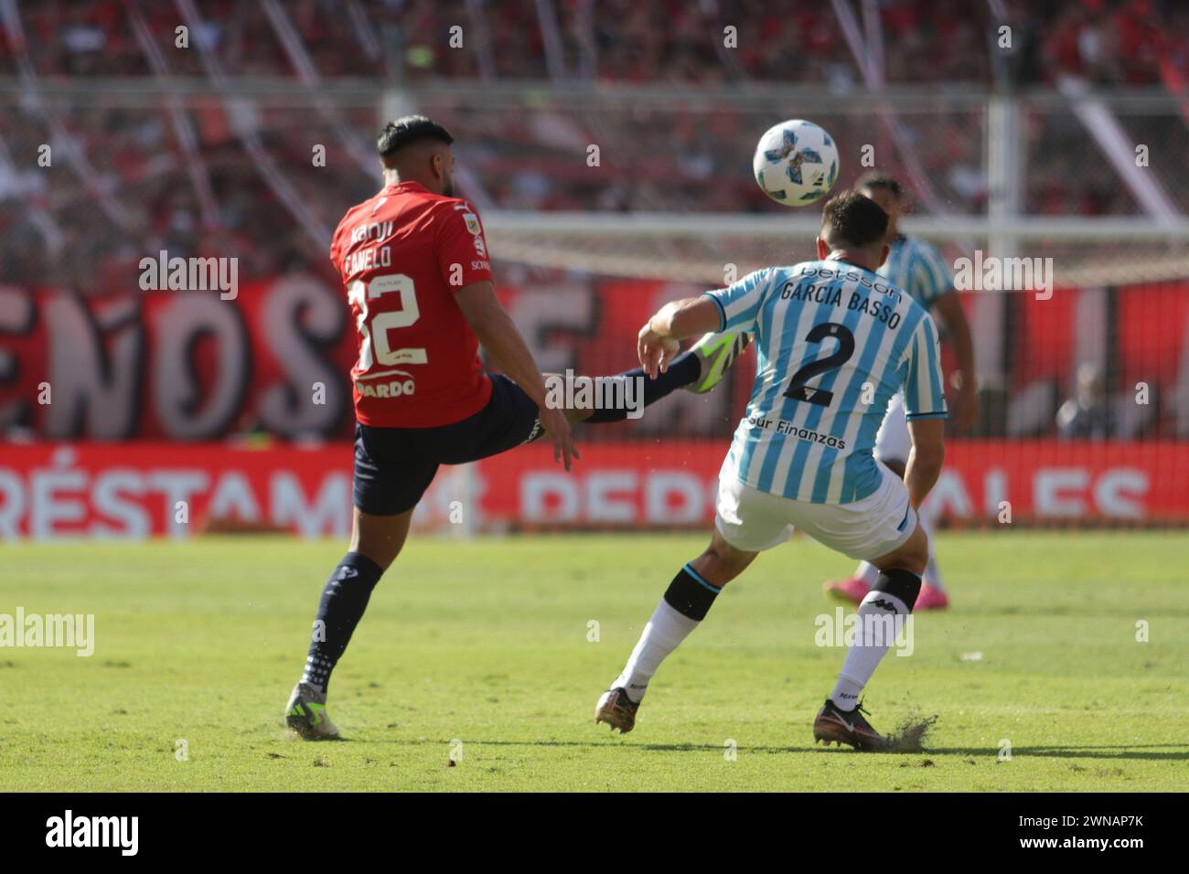 Avellaneda, Argentina, 24, February, 2024. Alexis Canelo in action during the match between Independiente vs Racing Club. Stock Photo