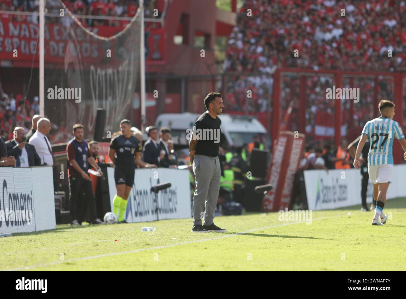 Avellaneda, Argentina, 24, February, 2024. Carlos Tevez during the match between Independiente vs Racing Club. Stock Photo