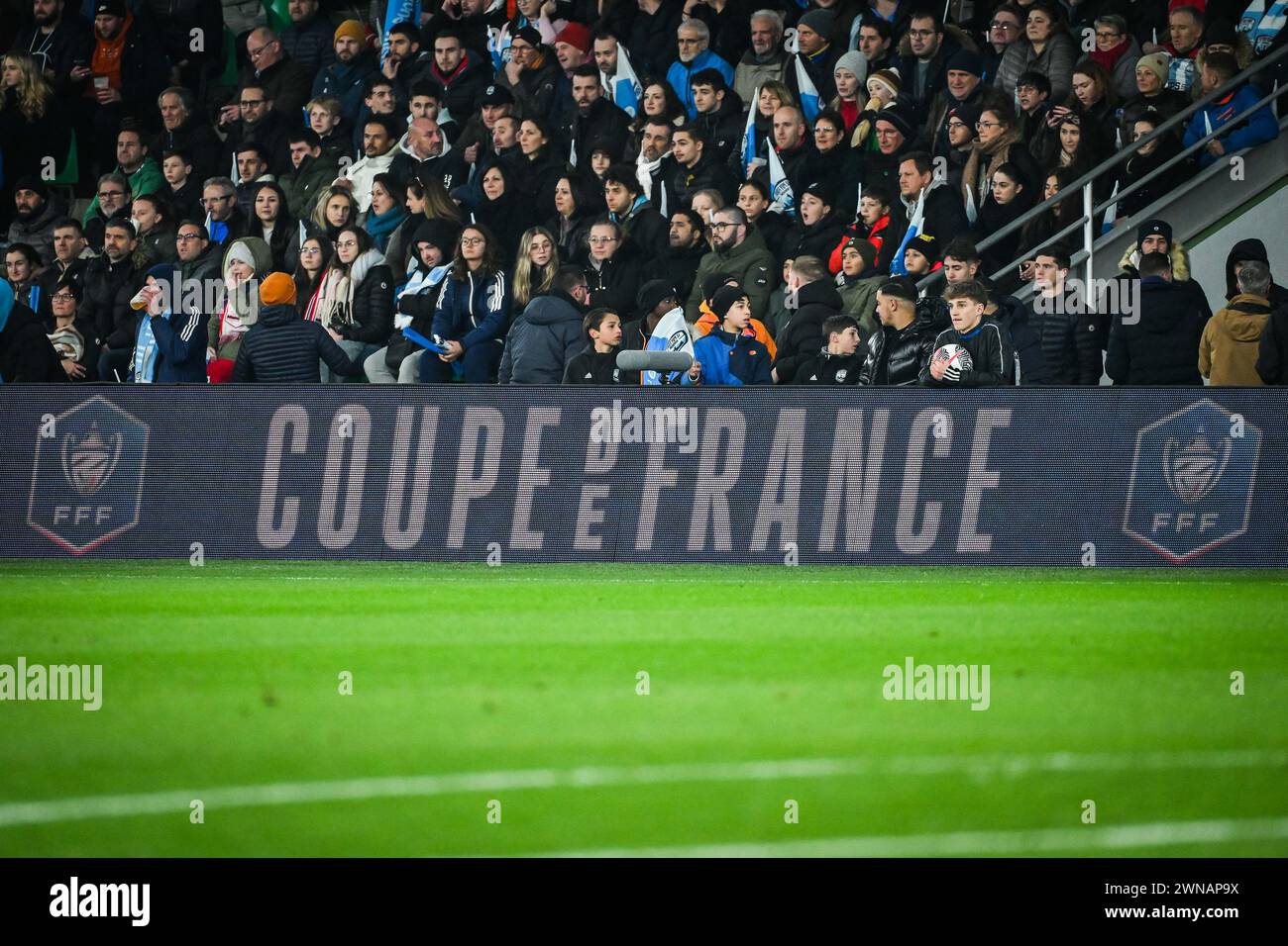 Saint Etienne, France. 29th Feb, 2024. Illustration during the French Cup, Quarter-Finals football match between Le Puy Foot 43 Auvergne and Stade Rennais (Rennes) on February 29, 2024 at Geoffroy Guichard stadium in Saint-Etienne, France - Photo Matthieu Mirville/DPPI Credit: DPPI Media/Alamy Live News Stock Photo