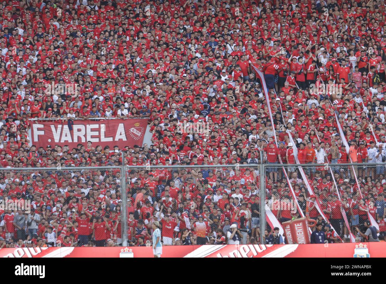 Avellaneda, Argentina, 24, February, 2024. Independiente fans during the match between Independiente vs Racing Club. Stock Photo