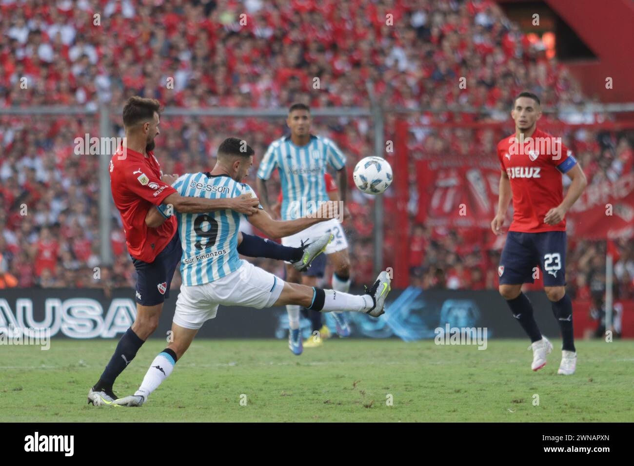 Avellaneda, Argentina, 24, February, 2024. Adrian Martinez in action during the match between Independiente vs Racing Club. Stock Photo