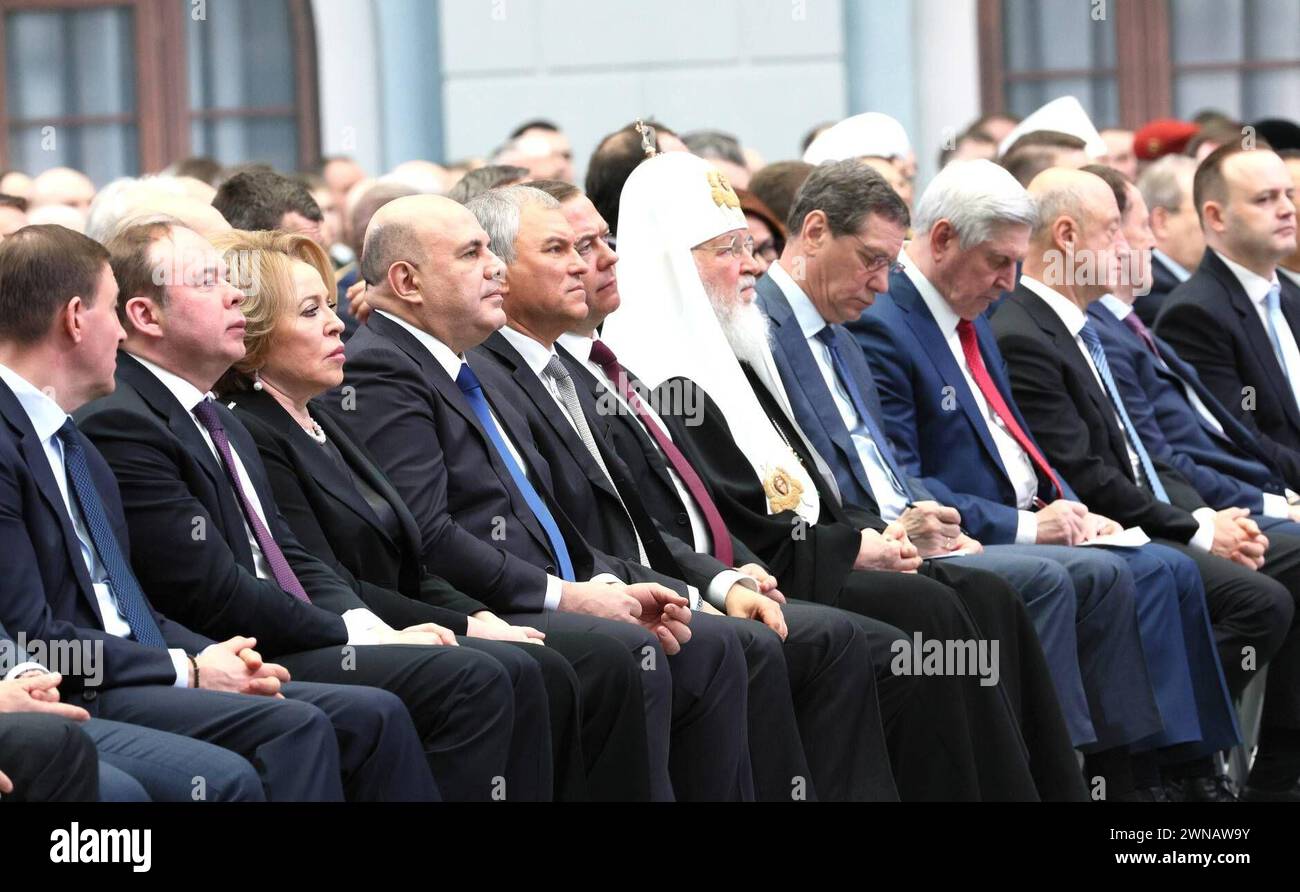 Russian President Vladimir Putin delivered his Address to the Federal ...