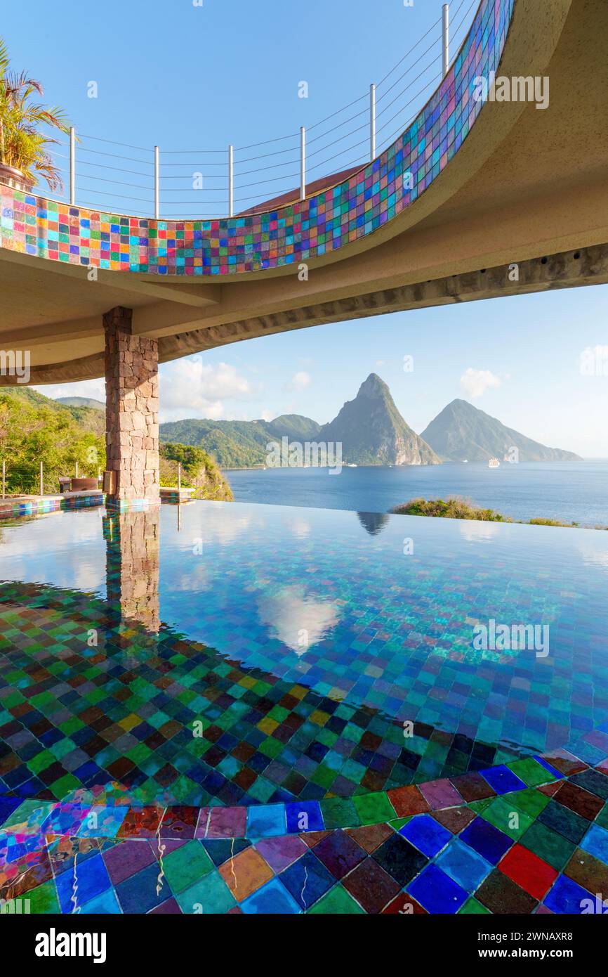 Jade Mountain Resort, With views to the Piton Mountains, Open Air Guest