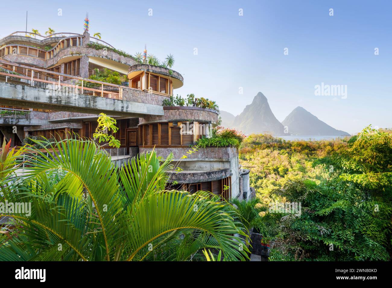 Jade Mountain Resort, with views of the Piton Mountains Five Star