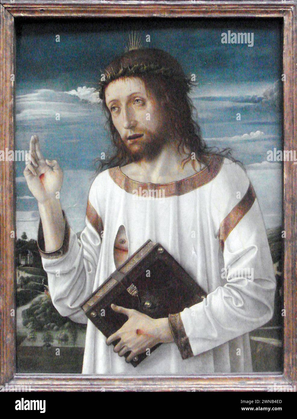 Bellini christ blessing louvre hi-res stock photography and images - Alamy