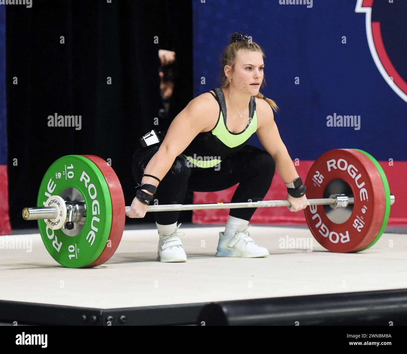 Columbus, Ohio, United States. Mar 1 Feb, 2024. Miranda Ulrey lifts ...