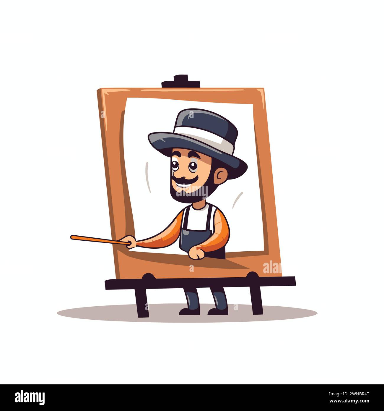 Artist and painting Stock Vector Images - Alamy