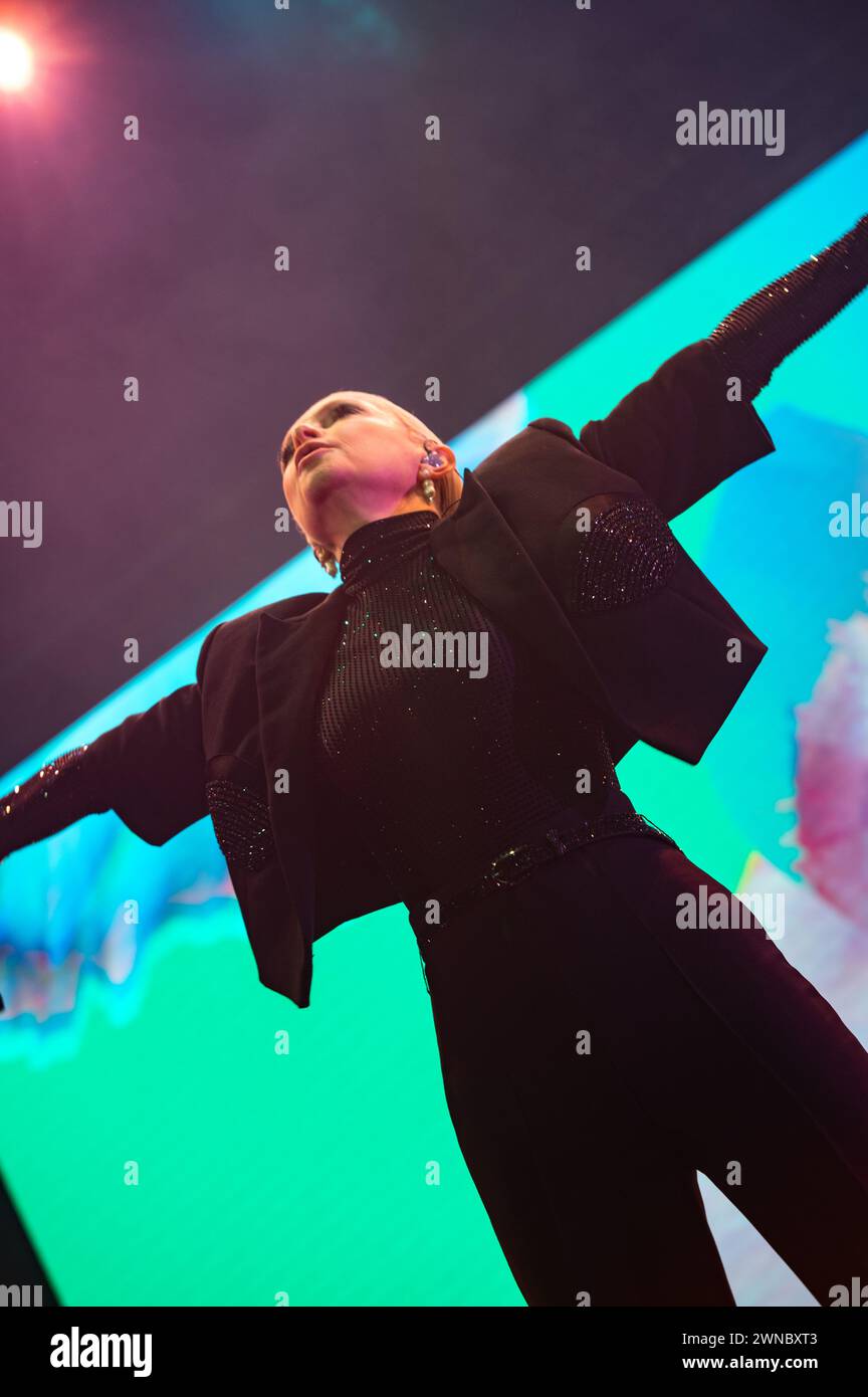 London, United Kingdom. 1st March 2024. Alison Goldfrapp sings to a sold out crowd at the Roundhouse in Camden. Cristina Massei/Alamy Live News Stock Photo