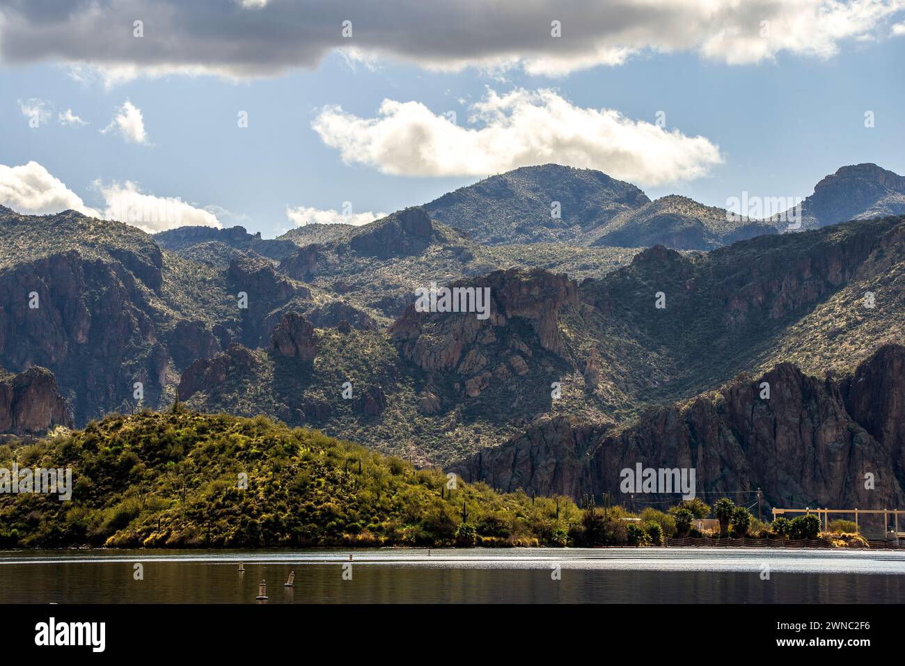 Saguaro Lake in Arizona Stock Photo - Alamy