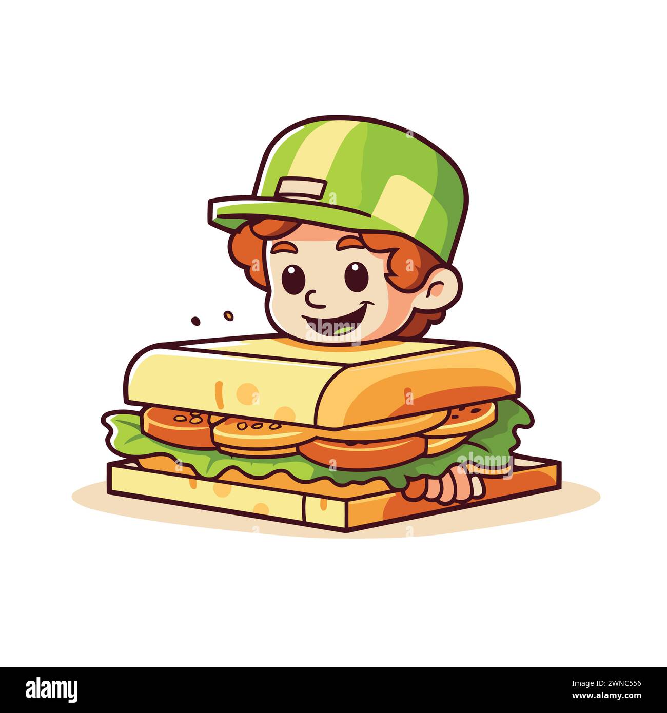 Boy Sandwich Ham Stock Vector Images Alamy boy-sandwich-ham-stock-vector-images-alamy