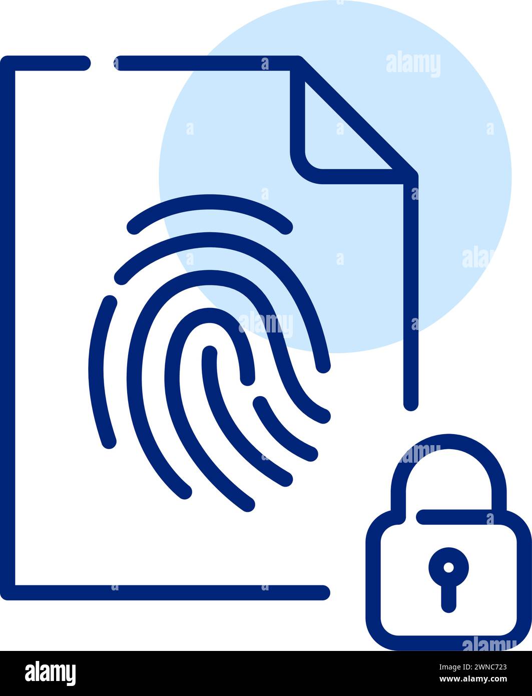 Protected folder icon outline hi-res stock photography and images - Alamy