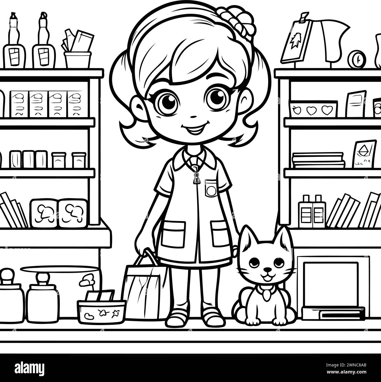 Shopping at pet store Cut Out Stock Images & Pictures - Page 2 - Alamy