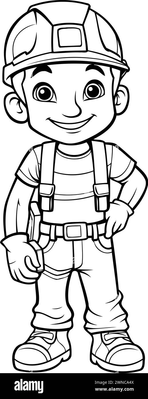 Fireman cartoon Black and White Stock Photos &amp; Images - Alamy