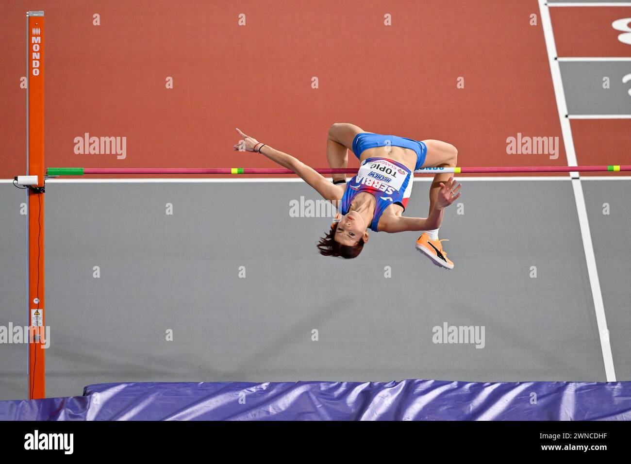 Glasgow, Scotland, UK. 01st Mar, 2024. Angelina TOPIĆ (SRB) competes in