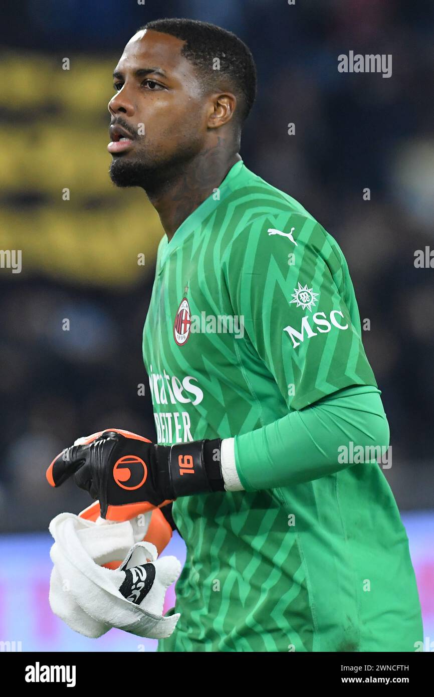 Rome, Lazio. 01st Mar, 2024. Mike Maignan of AC Milan during the Serie ...