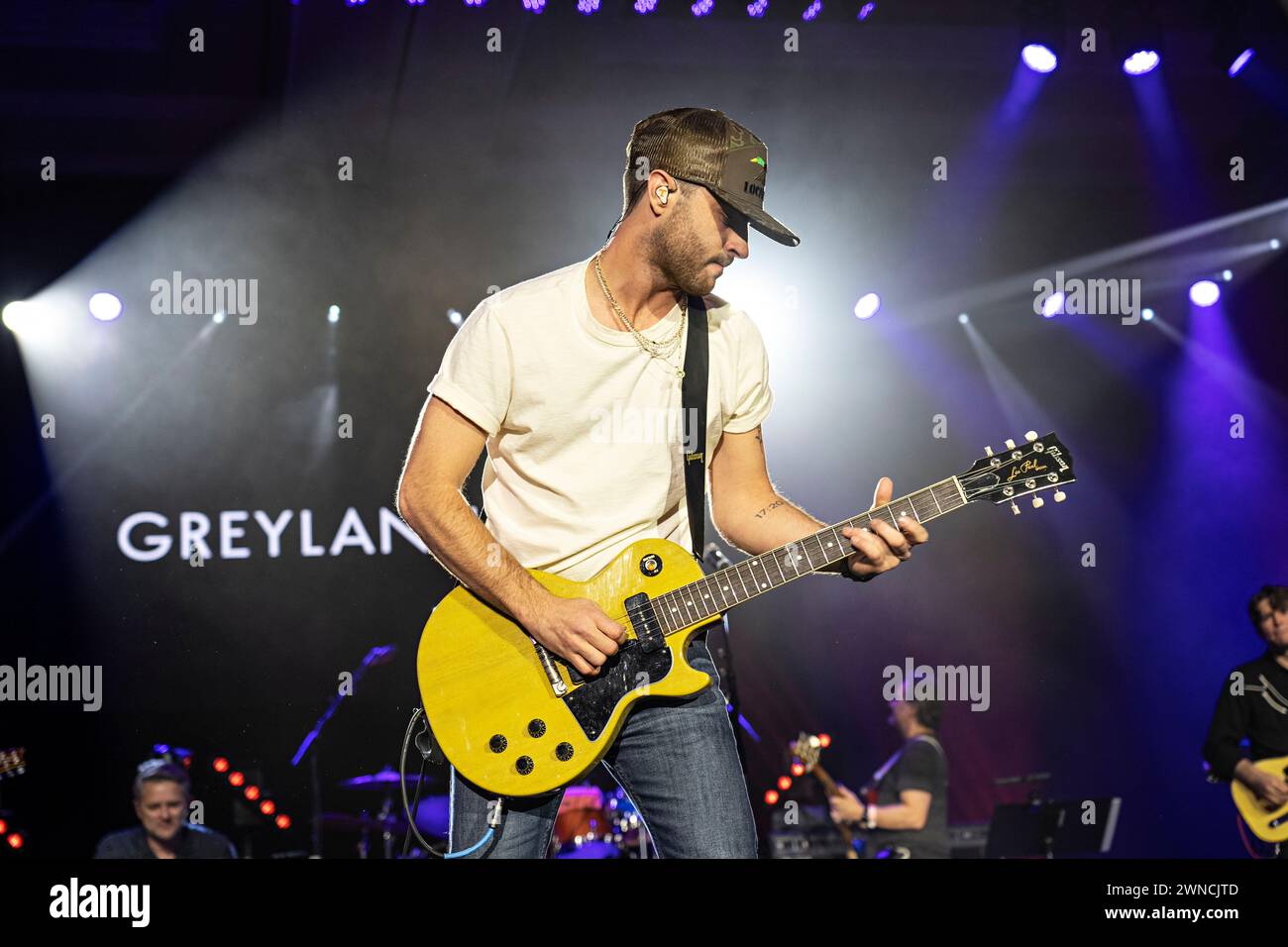 Greylan James performs during Country Radio Seminar on Friday, March 1