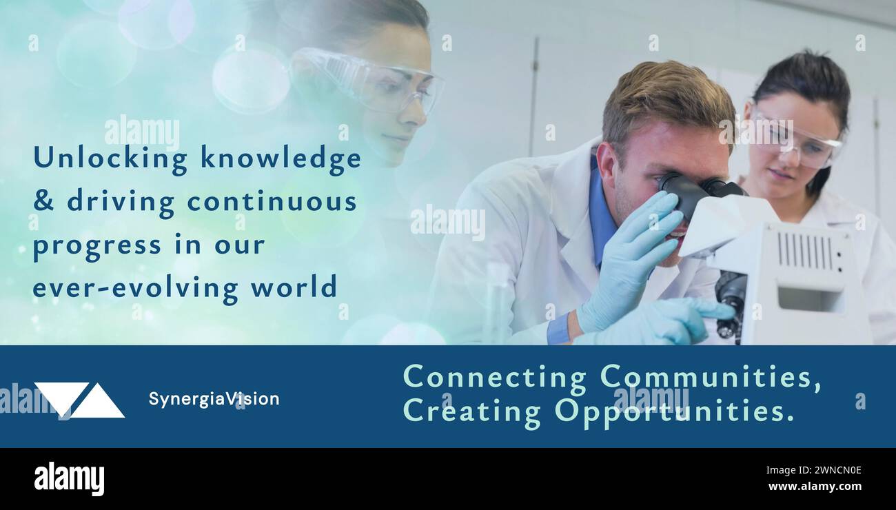 Promote innovation, scientists at work, growth Stock Photo - Alamy