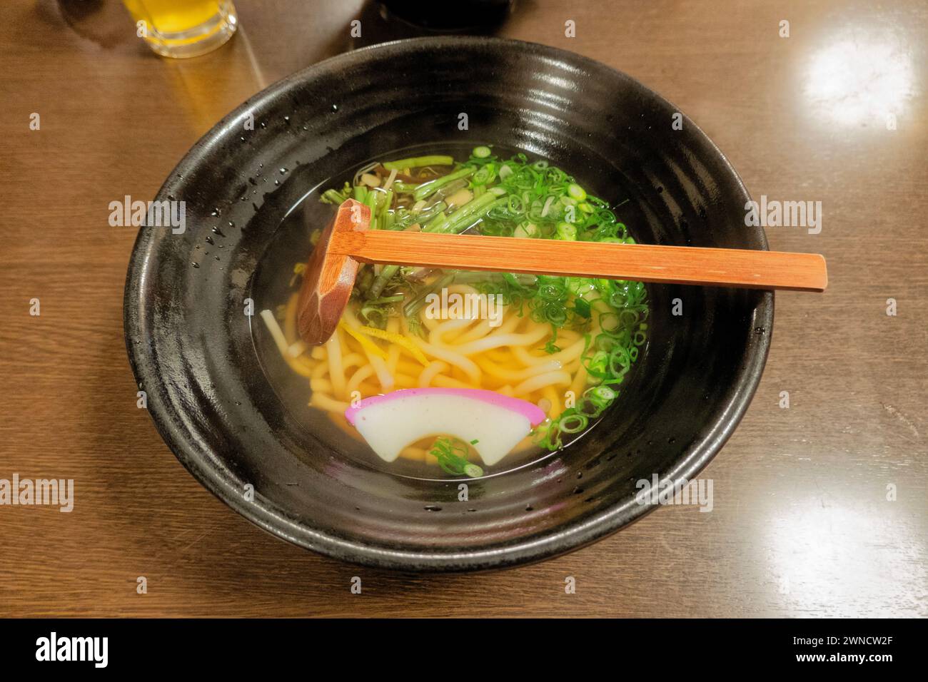 Udon set lunch on the Kumano Kodo, Wakayama, Japan Stock Photo