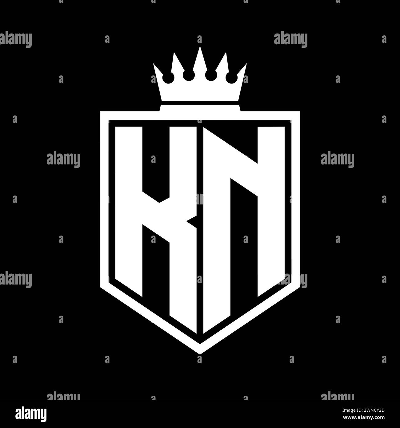Kn brand logo Black and White Stock Photos & Images - Alamy