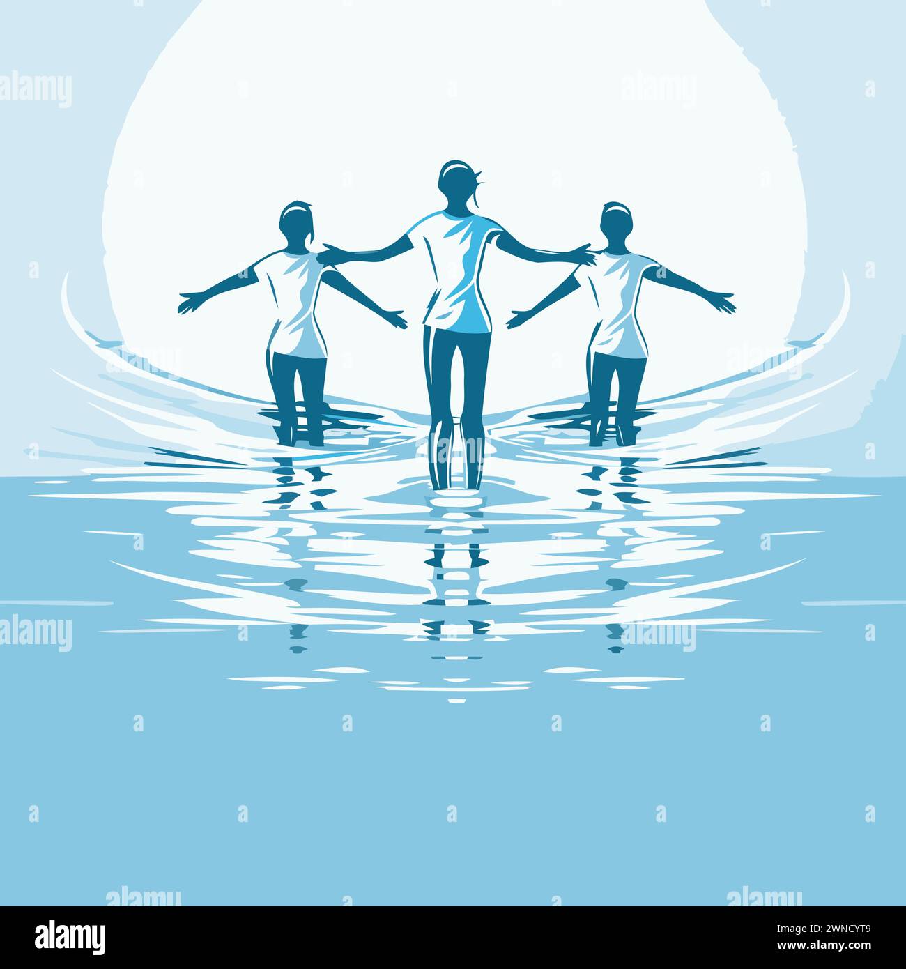 People swimming background Stock Vector Images - Alamy