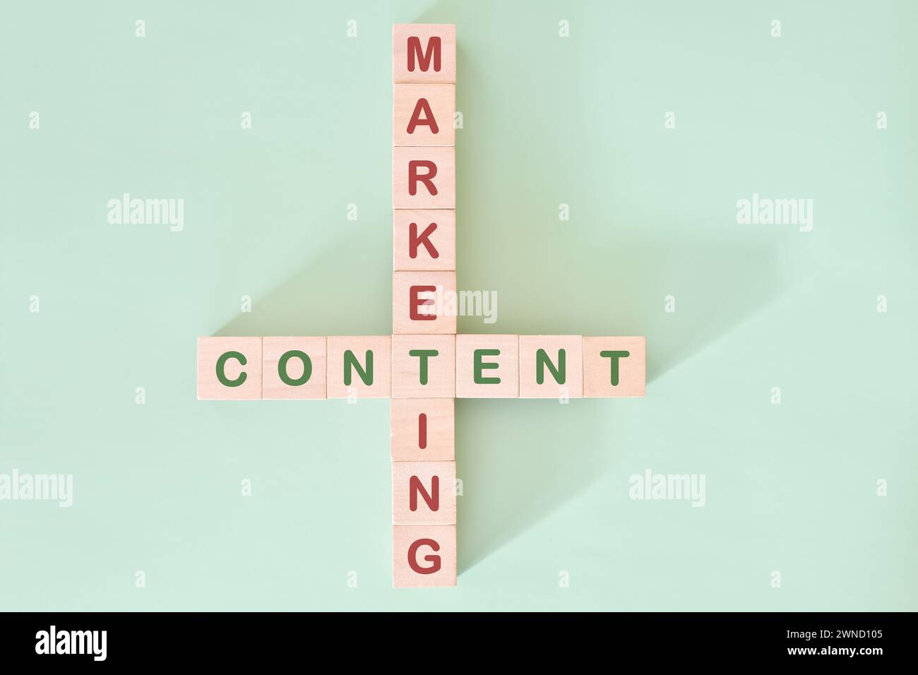 Photo inspiration: Gallery Detail: Content Marketing Strategy Concept Crossword Puzzle Flat Lay