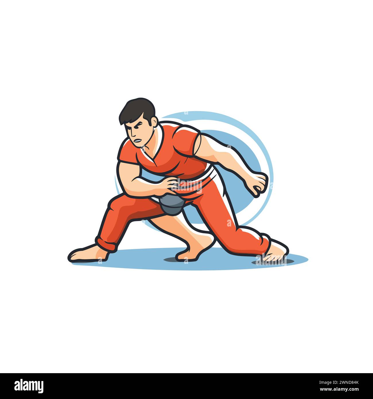 Tae Kwon Do. Korean martial art. vector illustration Stock Vector Image